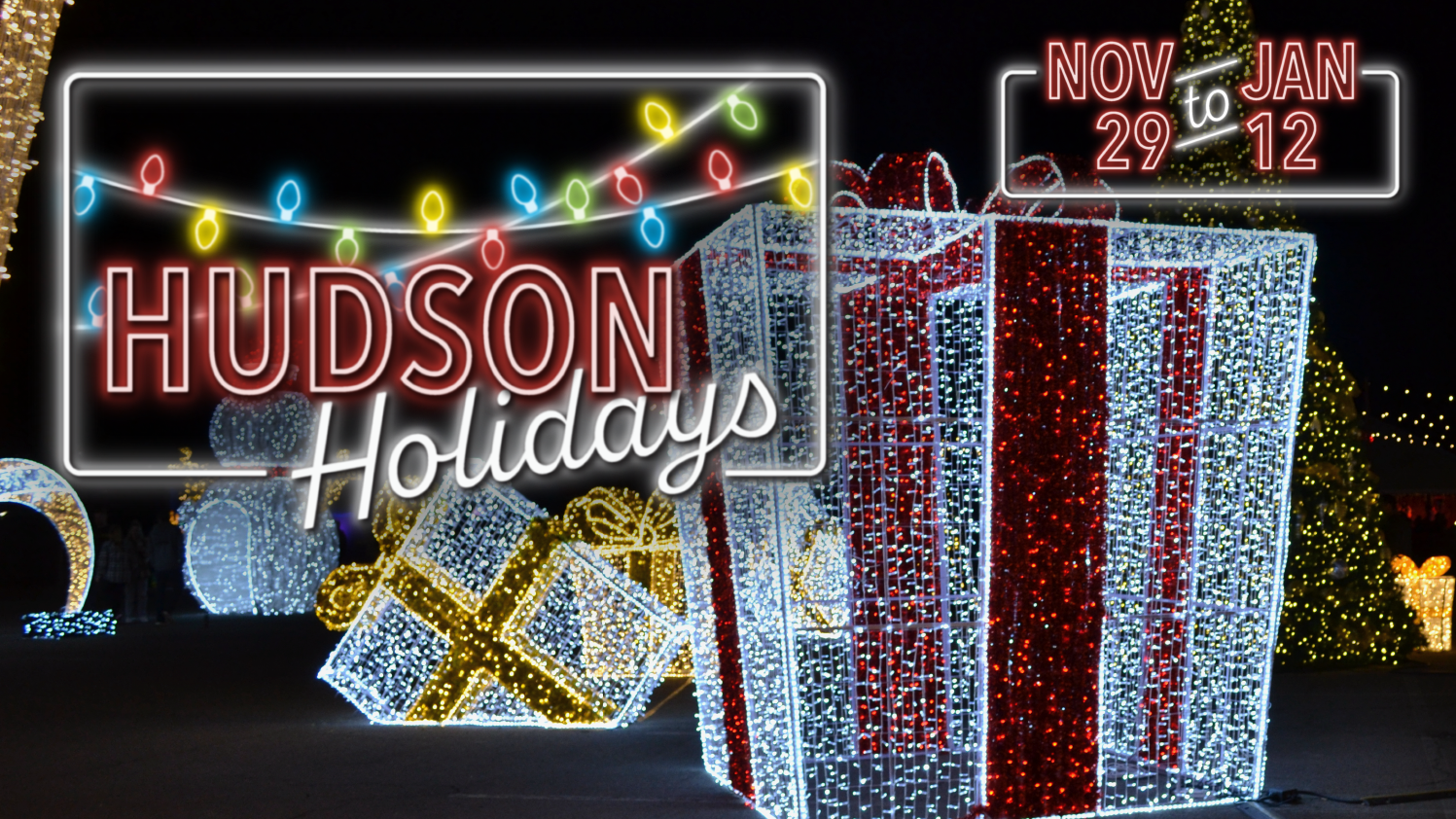 Get Tickets to Hudson Holidays Light Show