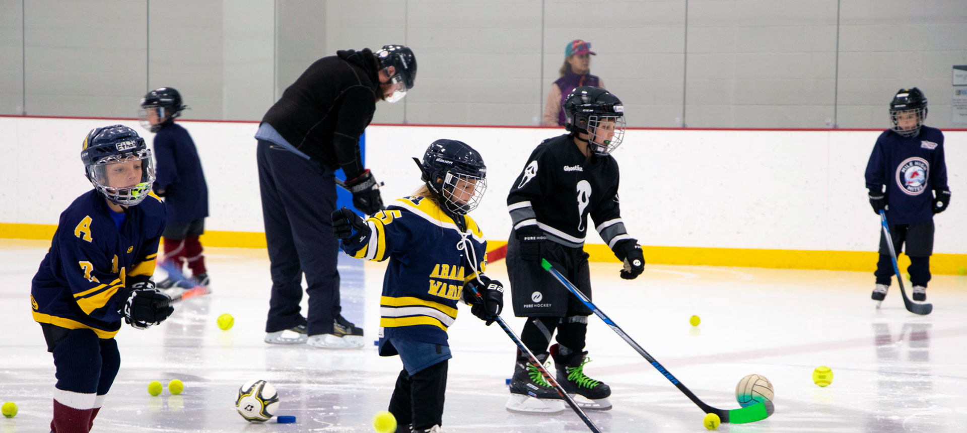 Hockey skaters at South Suburban